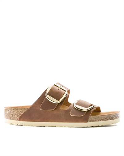 Arizona Big Buckle Oiled Leather Sandal - Cognac - Birkenstock